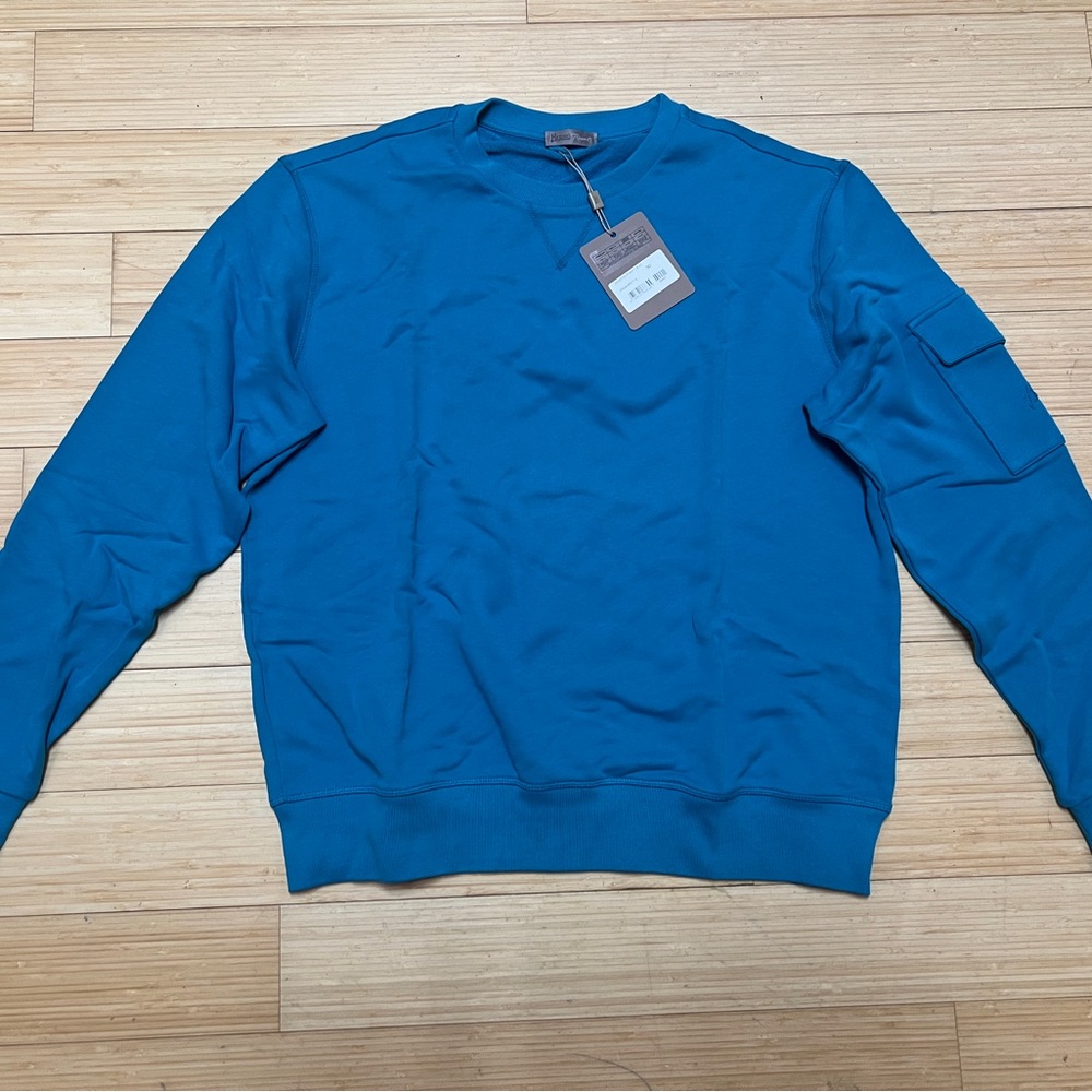 Herno Resort Men's Vibrant Blue Crewneck Sweater